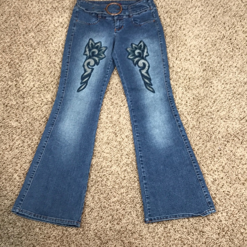 3/50 Gasoline embroidered jeans